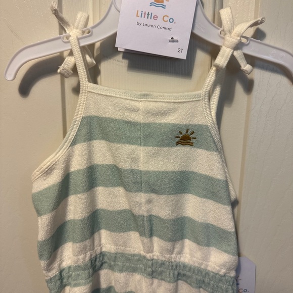Little Co by Lauren Conrad Terry cloth jumper as 2T adorable NWT blue white - Picture 2 of 4